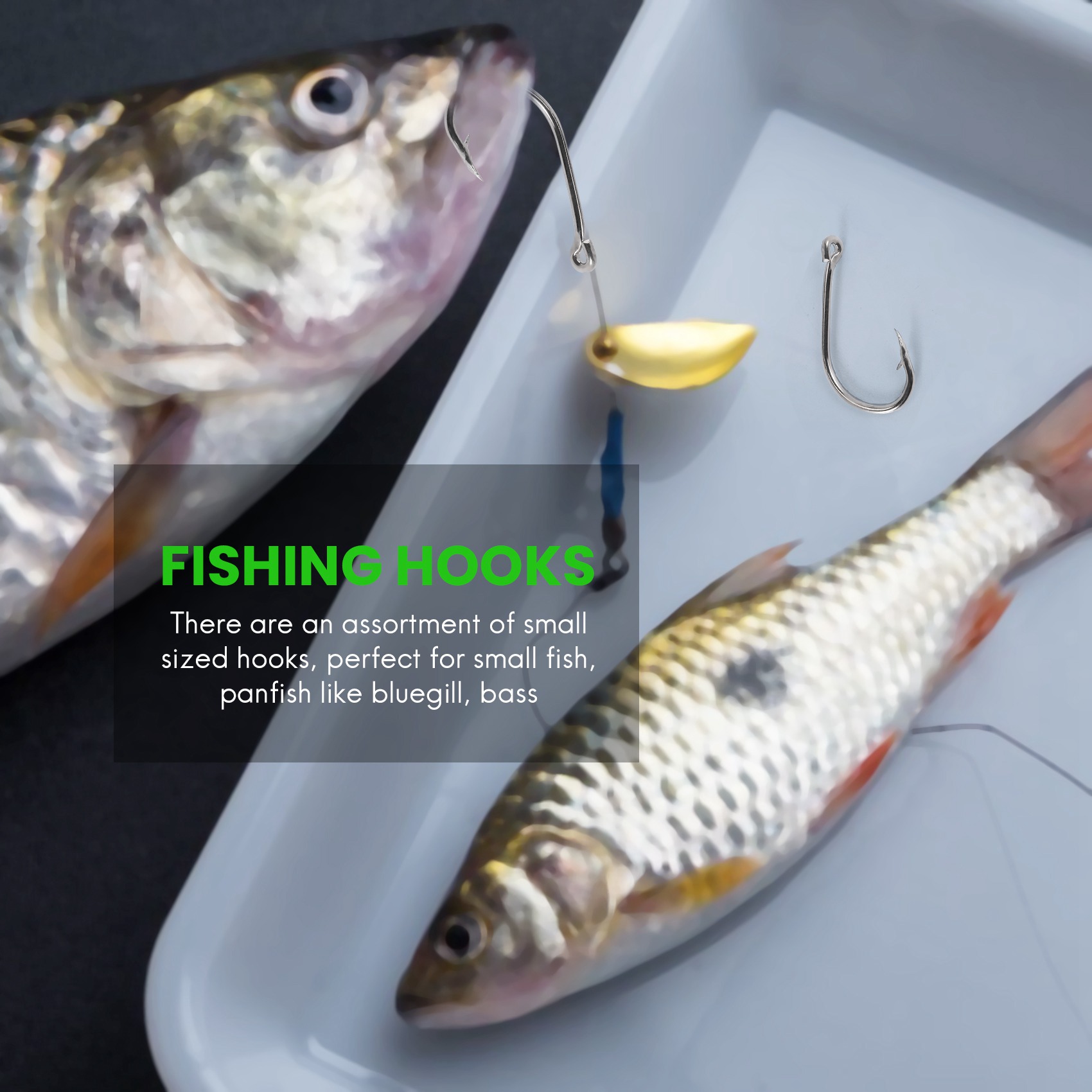 Barang baru 500Pcs/Set Ukuran  - Fishing Hook Size ulasan dan harga