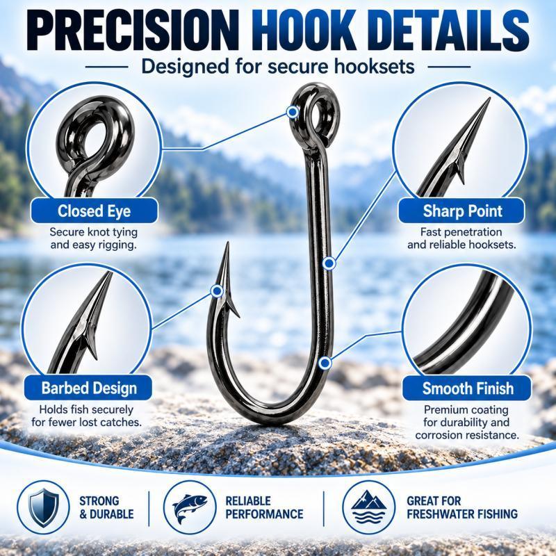 100 buah Set Mata Kail Pancing - Fishing Hook Assortment ulasan dan harga