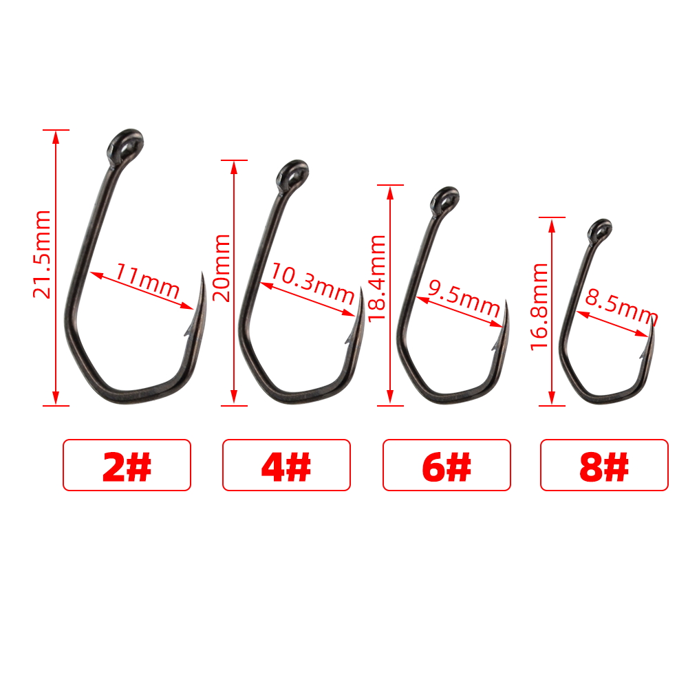 50 Buah Kail Pancing Ikan Mas  - Fishing Hook Offset ulasan dan harga